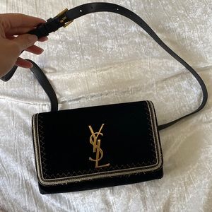 YSL velvet belt bag